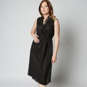 Party Time Fashions Vintage NWT Black Lace Dress